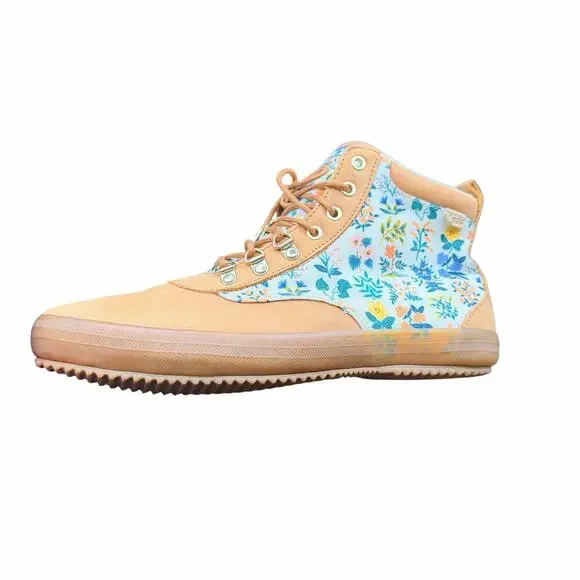 Keds x Rifle Paper Co Scout Wildflower Leather Boots 10 W wide width - Picture 10 of 13